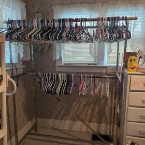 Clothing rack and hangers 60x24x72
