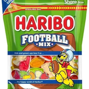 Haribo Football Mix Standup Bag Gummy Candy - 9oz