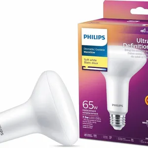 NEW PHILIPS LED 65W BR30 Warm Glow Soft White