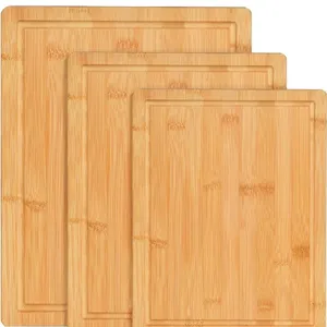 NEW $40 Bamboo Cutting Board Set of 3