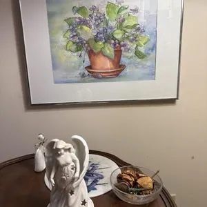 Picture, bowl, angels decor