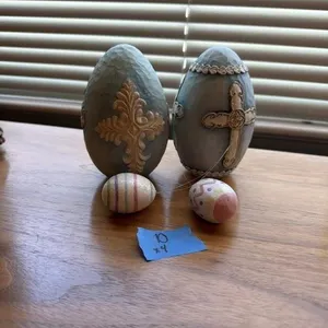 Glass egg decor 4 pcs