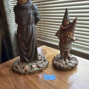 Monk and gnome decor