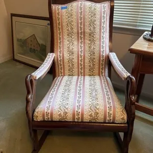 Floral rocking chair