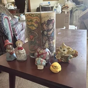 Vintage candles with decor