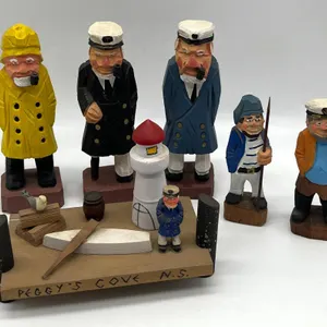 Vintage Wood Carved Figures