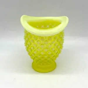 Uranium Glass Hobnail Vase