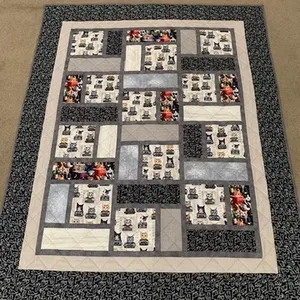 Black & Grey Cat Quilt - Donated by Bonnie
