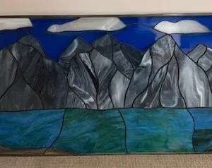 Stained Glass - Donated by Ecole Olds High School Stained Glass Dept