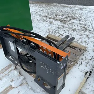 Seller #75. ￼ Set of pallet forks for skid steer, fully hydraulic.