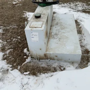 Seller #68. Fuel tank 15 gallon per minute pump, 100 gallon, L shaped, 12 volt pump
