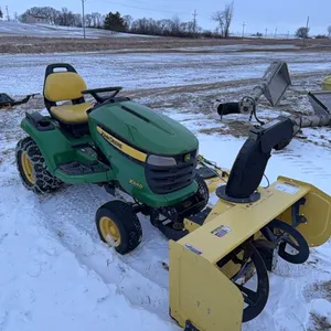 Seller #95. X540 JD mower, 48” snowblower, 54” deck mower, package deal, nice shape.  Additional note:  Rear￼ weights and chains.