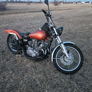 Seller #85.  64 replica Harley Davidson motorcycle pan head home build frame with Suzuki GS750 engine runs and drives great, no title