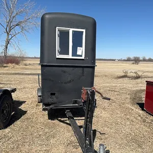Seller #108. Skid ice house/hunters shack, all fiberglass, on trailer, 4x8