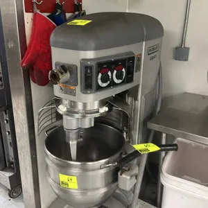 Hobart Legacy 60-quart commercial mixer. Features 4 speeds plus stir, digital timer, power bowl lift, and front attachment hub. Includes stainless ste