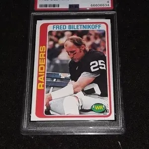 1978 Topps Fred Biletnikoff PSA 4