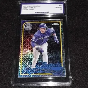 GEM MT 10 Bobby Witt Jr 2024 Silver Mojo Topps