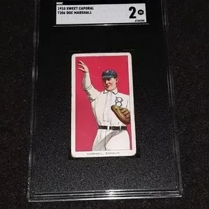 1910 Sweet Caporal T206 Doc Marshall SGC 2