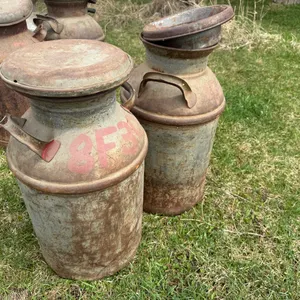 (2) Milk Cans