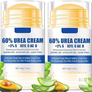 2 NEW 60% Urea Cream Stick with 2% Salicylic Acid, Jojoba & Avocado Oils, 1.41 oz, For Dry & Cracked Skin