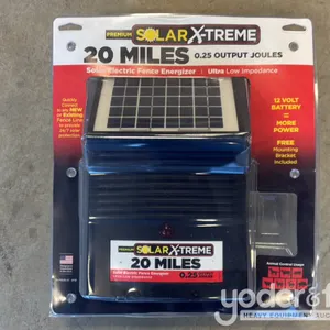 Unused 20 Mile Solar Powered Fence Energizers 
