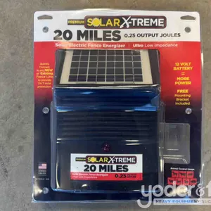 Unused 20 Mile Solar Powered Fence Energizers 