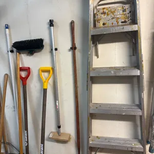Two Metal Ladders in Pre-Owned Condition