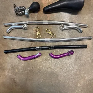 Bicycle Handlebars, Saddle, Horn, and Accessories