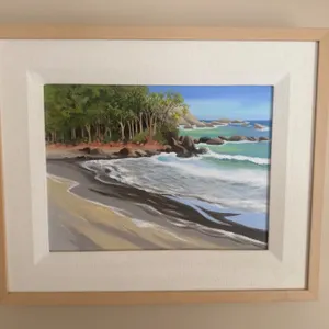 Wendy Wacko "Jacko Beach" Oil on Pastel Panel, 12 x 16