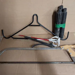 Lot of Misc. Tools - flywheel turner, flywheel shafts for cloth alignment, meat saw and meat hook