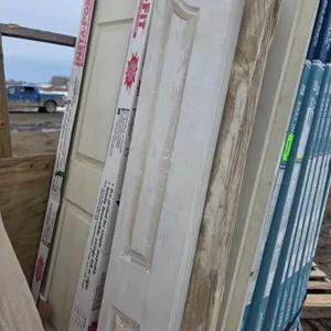 6 various closet doors- sizes vary- most are 16" by 80"