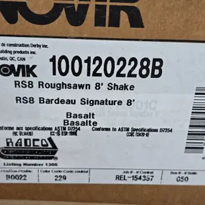 10  box of 8' Roughsawn shake- basalt -  approx 59.5 square feet per box