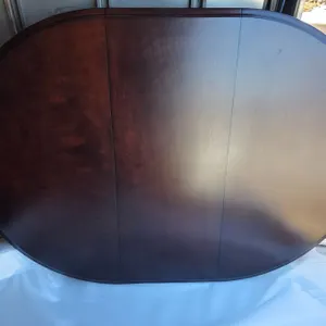 Dark cherry wood table top-* no base *- 51"W by 72"L- in a box