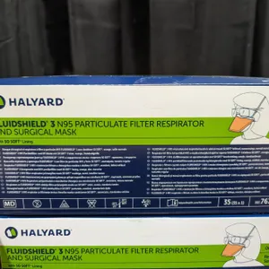 (9) Boxes Fluid shield *3 N9S Particulate Filter (Masks)