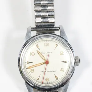 1950’S BULOVA WATERTITE SHOCK RESISTANT WATCH –