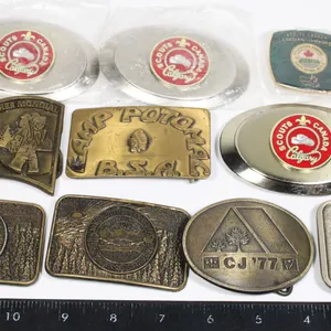 COLLECTION OF TEN VINTAGE BOY SCOUTS BELT BUCKLES