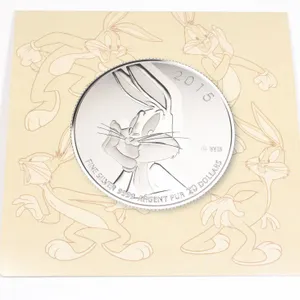 2015 1/4OZ BUGS BUNNY LOONEY TUNES #18 FINE SILVER