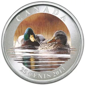 2013 25-CENT COLORED MALLARD