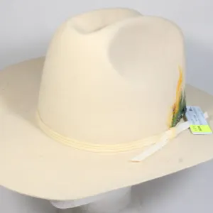 CREAM SMITHBILT FELT COWBOY HAT