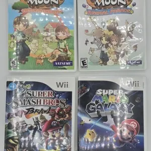 4 Nintendo Wii games, all with case and manual: