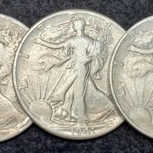 (3) W. Liberty Half Dollars: 1920, 39, 41