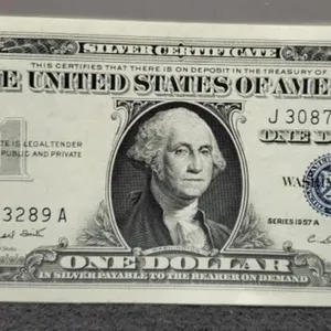 1957A $1 Silver Certificate Note Unc.