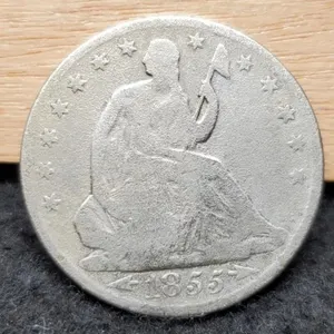 1855-O w/ Arrows Liberty Seated Half Dollar
