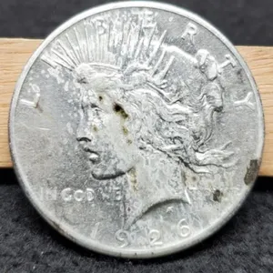 1926-S Peace Dollar AU