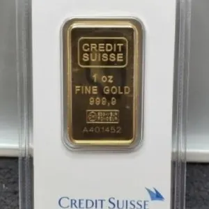 1 Troy Oz. Gold Bar 999.9 By Credit Suisse In
