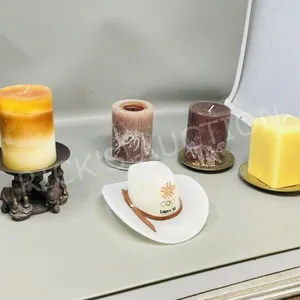 assorted candles & holders