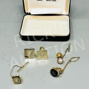 various cufflinks & tie pins