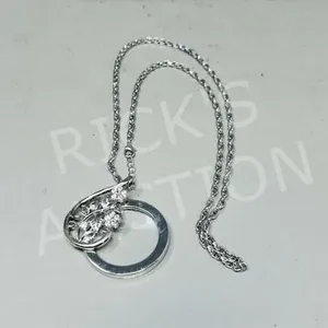 silver color Magnifier loop on chain