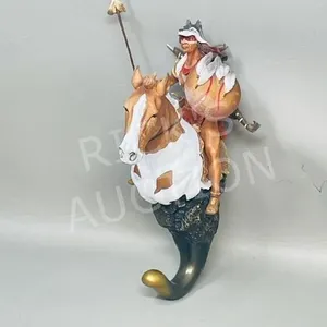 Warrior & Pony wall mount coat hook - 8"