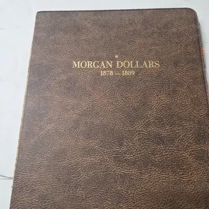 11 empty coin folders
